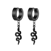 Black Snake Earrings