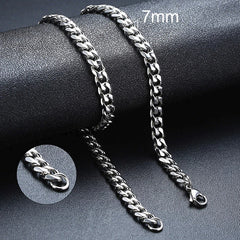 Cuban Chain Necklace (Stainless Steel)