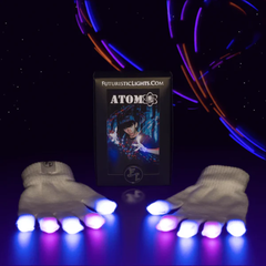 Futuristic Lights Atom Motion Reactive LED Gloves