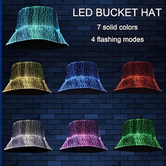 Optic Fibre LED Bucket Hat