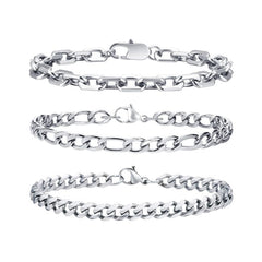 Unholy Trinity Bracelet Set (Stainless Steel)