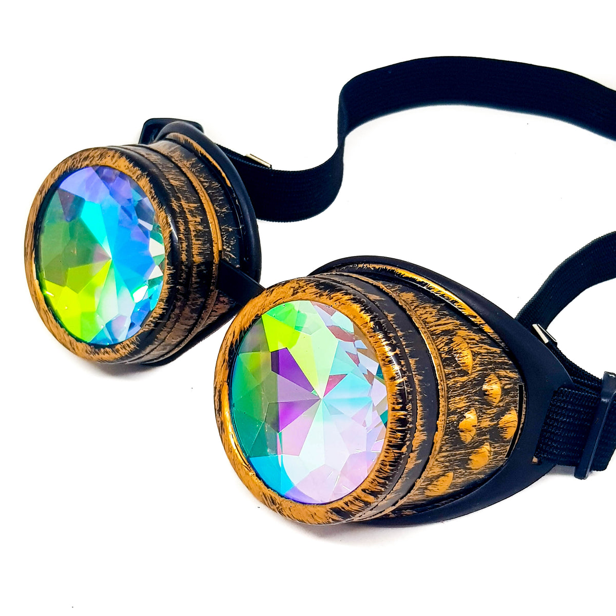 Brushed Copper Kaleidoscope Goggles V2 Euphorium Store