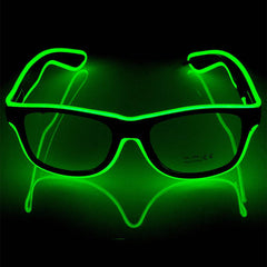 Green LED Glasses