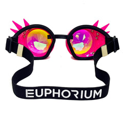 Pink Steampunk Kaleidoscope Goggles