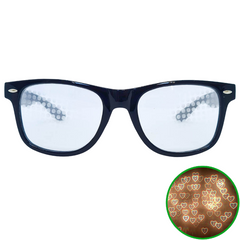 Black Heart Diffraction Glasses