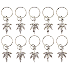 Silver Blaze It Hair Rings