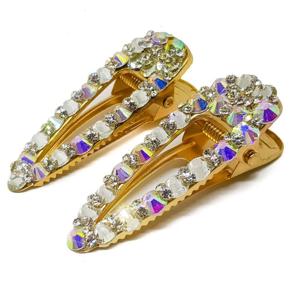 Iridescent Gold Hair Clips Euphorium Store