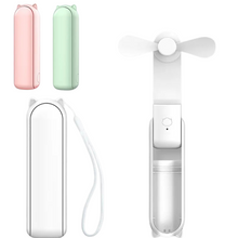 Load image into Gallery viewer, 2-in-1 Portable Handheld Mini Fan + Portable Charger