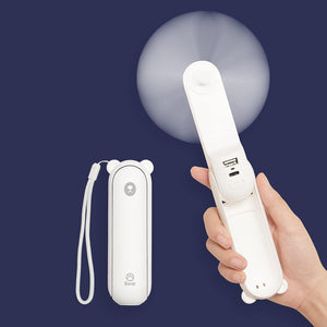 2-in-1 Portable Handheld Mini Fan + Portable Charger