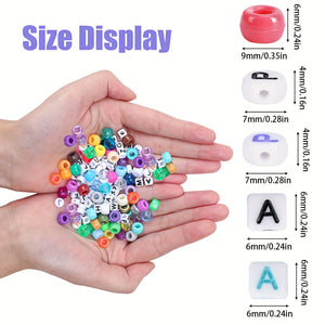 2400pcs Pony Beads Candy Set