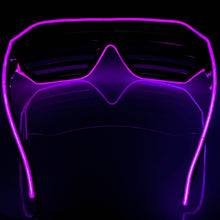 Load image into Gallery viewer, Purple LED Shutter Glasses