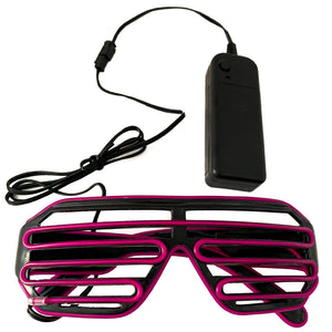 Purple LED Shutter Glasses