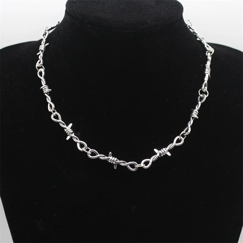 Barbed Wire Necklace