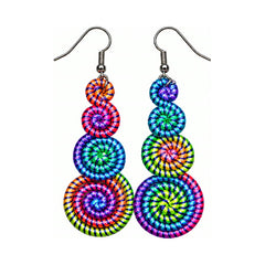 Braided Swirl Earrings | product on white background