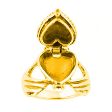 Load image into Gallery viewer, Gold Heart Bump Ring