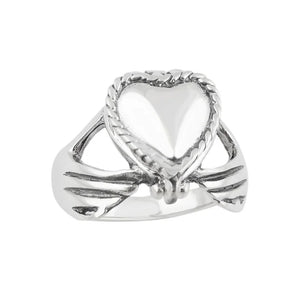 Gold Heart Bump Ring