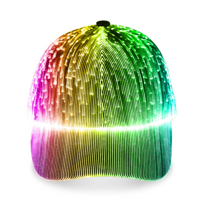 Multicolour LED Fibre Optic Hat