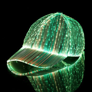 Multicolour LED Fibre Optic Hat