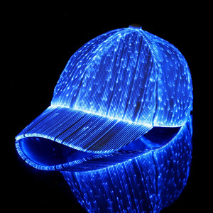 Multicolour LED Fibre Optic Hat