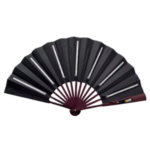 Large Pink LED Hand Fan (Black)