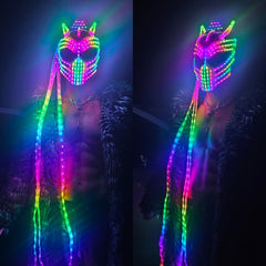 Neon Predator LED Mask (Performer Grade)