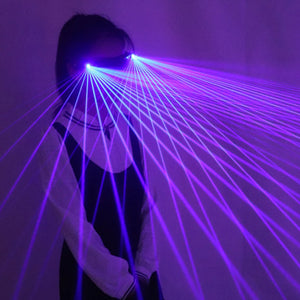 Purple LED Laser Speed Dealer Glasses
