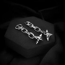 Load image into Gallery viewer, Silver Chainmace Earrings