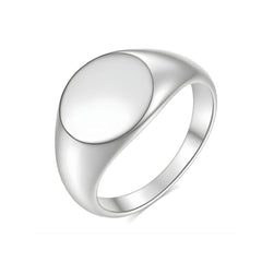 Silver Signet Ring (Stainless Steel)