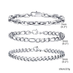 Unholy Trinity Bracelet Set (Stainless Steel)