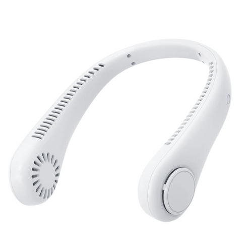 White Portable Neck Fan