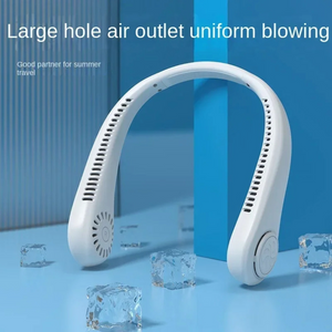 White Portable Neck Fan