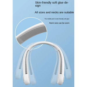 White Portable Neck Fan