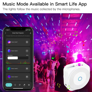 Smart Galaxy Projector (App Controlled, Music Mode & Voice Control)