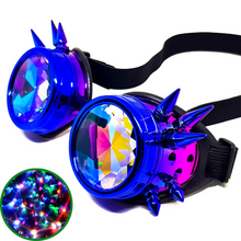 Load image into Gallery viewer, Galaxy Steampunk Kaleidoscope Goggles V2