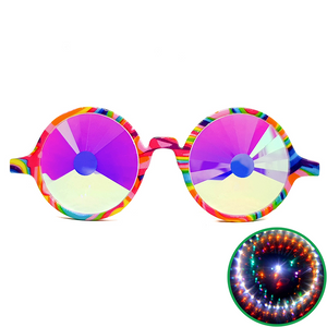 Kandi Swirl Wormhole Kaleidoscope Glasses