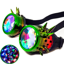 Load image into Gallery viewer, Venom Steampunk Kaleidoscope Goggles V2