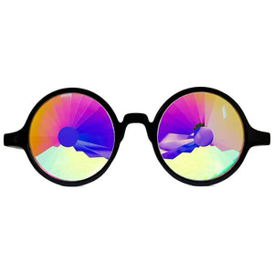 Black Wormhole Kaleidoscope Glasses