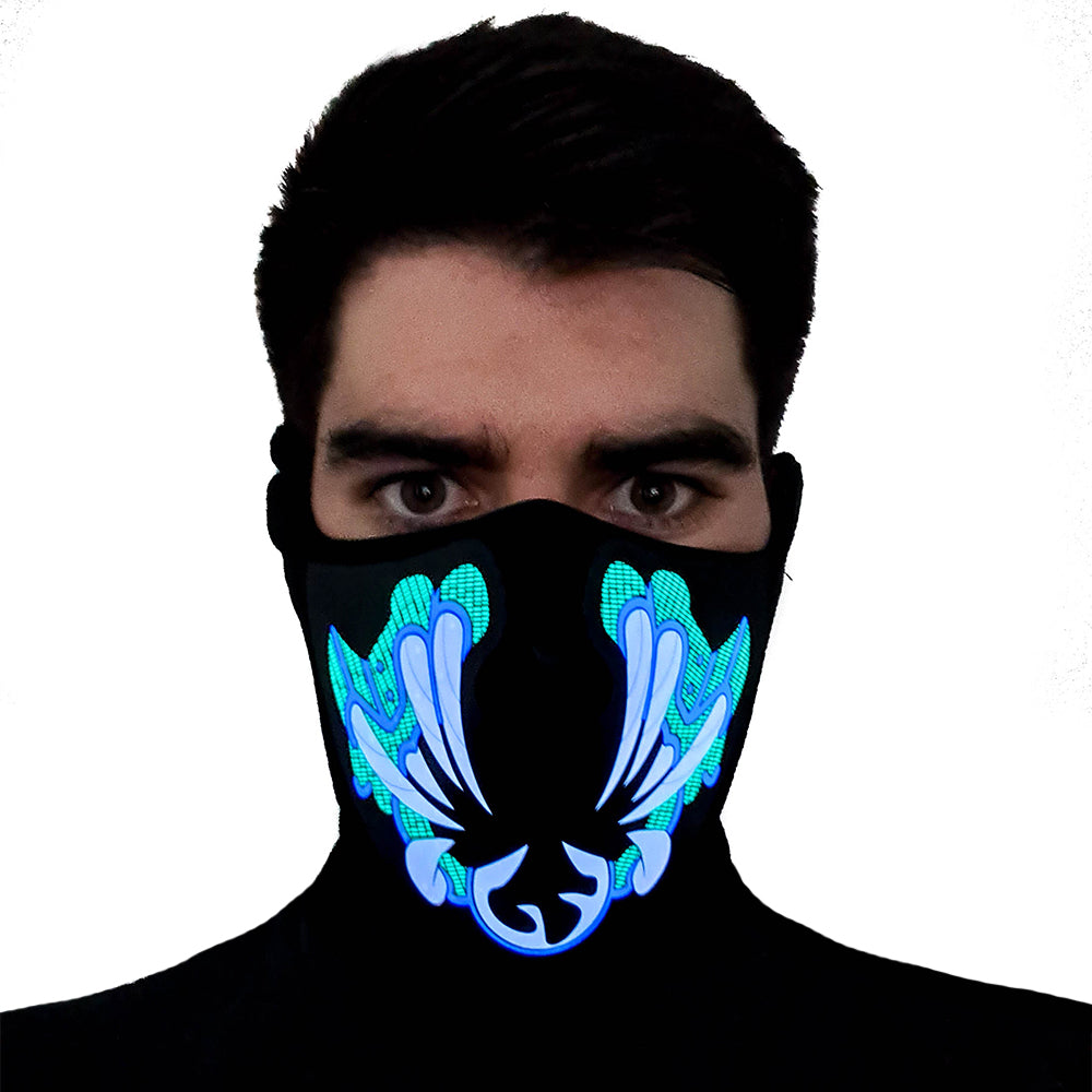 Green Bane LED Sound Reactive Mask