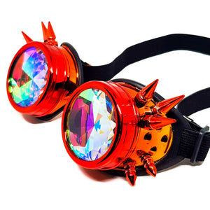 Molten Steampunk Kaleidoscope Goggles V2