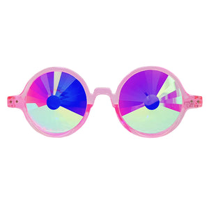 Pink Wormhole Kaleidoscope Glasses