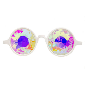 White Kaleidoscope Glasses