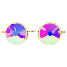 Load image into Gallery viewer, Beige Wormhole Kaleidoscope Glasses