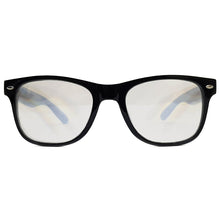 Load image into Gallery viewer, Black Wayfarer Diffraction Glasses