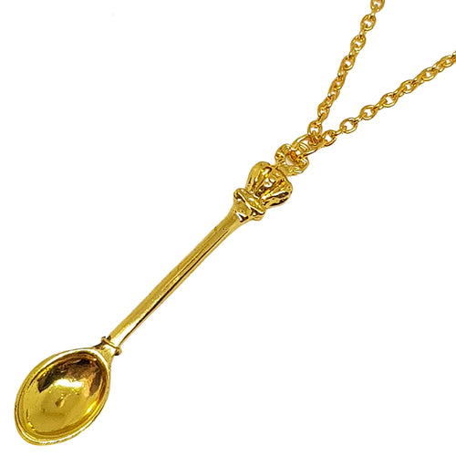 Gold Mini Spoon Necklace