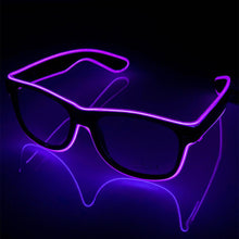 Load image into Gallery viewer, Purple LED Glasses