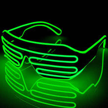 Load image into Gallery viewer, Green LED Shutter Glasses