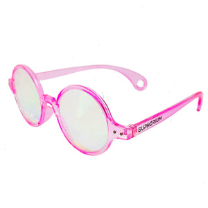 Pink Wormhole Kaleidoscope Glasses