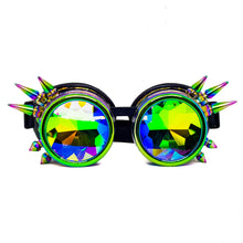 Load image into Gallery viewer, Psychedelic Steampunk Kaleidoscope Goggles V2