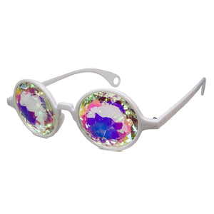 White Ultimate Kaleidoscope Glasses