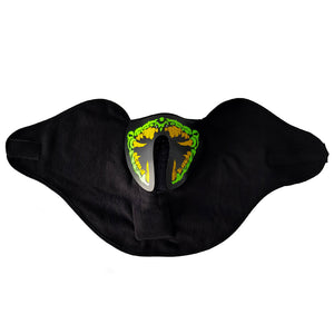 Green Predator LED Sound Reactive Mask